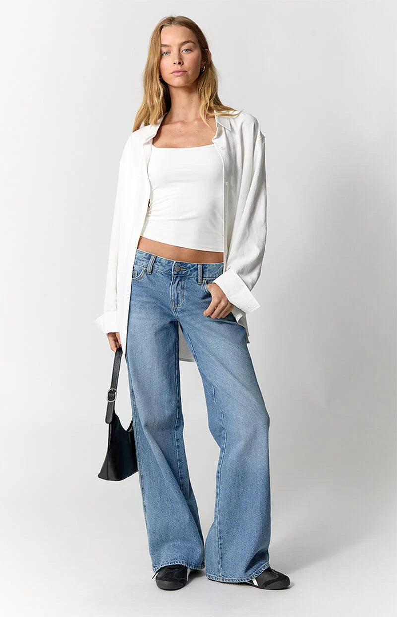 Elin Wide Leg Baggy Jeans