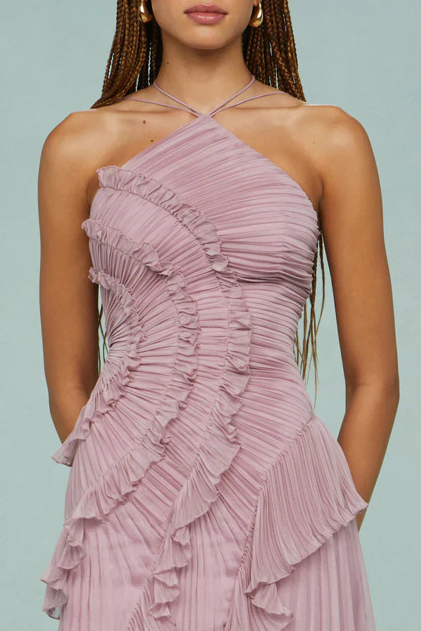 Lorelie Halter Dress Pink / S